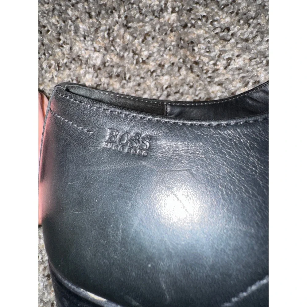 Hugo Boss Black Leather Sz 11.5 Mens‎ Oxford Dress Shoes